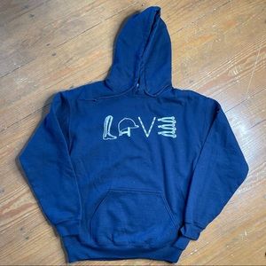 Girls Equestrian sweatshirt, size medium